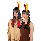 NEU Indianer-Stirnband mit 2 Federn