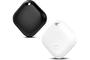 LIZOAK 2Smart tag Android Tracker GPS per Android, Localizzatore Bluetooth per Oggetti con Funzione "Google Funzioni Trova" di Google, Compatibile con Chiavi, Borse,Valigie e Portafogli, Bianco,Nero