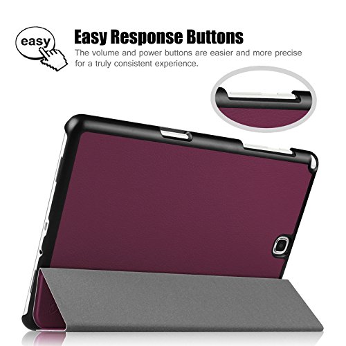 Fintie Samsung Galaxy Tab A 9.7 Hülle Case – Ultra Schlank Superleicht Ständer Smart Shell Cover Schutzhülle Etui Tasche mit Auto Schlaf / Wach Funktion für Samsung Galaxy Tab A 9.7 T550N / T555N 24,6 cm (9,7 Zoll) Tablet-PC, Lila - 4
