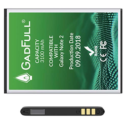 GadFull Batterie pour Samsung Galaxy Note 2 Date de Production est 2018 correspond d origine EB595675LU du mod le GT-N7100 GT-N7105 Parfait comme batterie de remplacement reviews GadFull Batterie pour Samsung Galaxy Note 2 Date de Production est 2018 correspond d origine EB595675LU du mod le GT-N7100 GT-N7105 Parfait comme batterie de remplacement