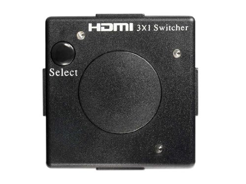 BIGtec 3fach 3 Port Video HDMI 1.3b Switch Umschalter 3 x in / 1 x out / intelligenter Switch , unterstützt automatische und manuelle Umschaltung nur 5 x 5 cm HUB BIG137 - 2