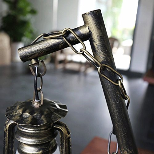 PRIDE S Retro decorative wrought iron table lamp bedroom living room lamp creative classic old-fashioned kerosene lamp lantern study Energy Efficiency A+