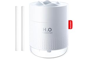 VINTONEY 500ML Humidifier for Bedroom with Night Light, Ultra Quiet Room Air Humidifier, Waterless Automatic Shut-Off for Baby Room, Home, Office, Yoga and Plants