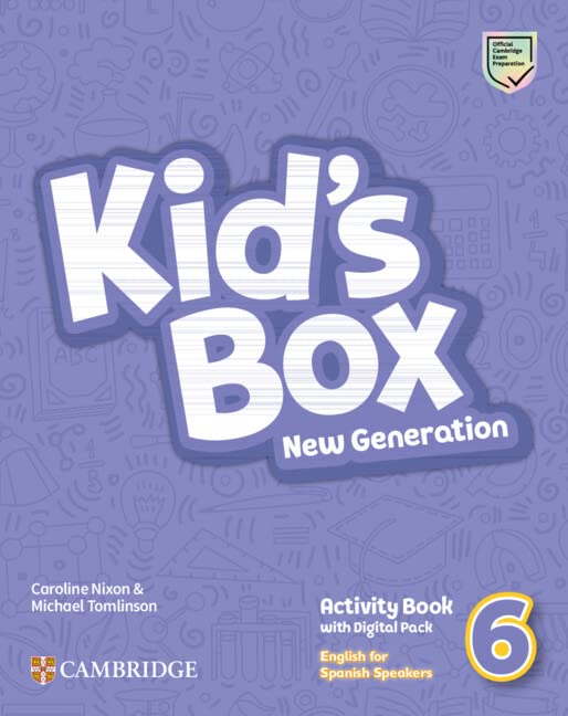 Kids Box New Generation English for Spanish Speakers Level 6 Activity Book with Home Booklet and Digital Pack (2023)
