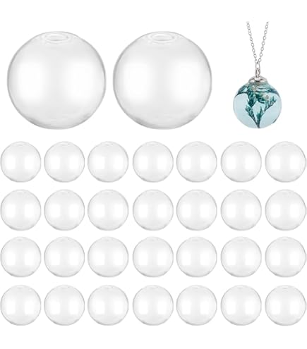 Sfere Di Vetro Trasparenti Con Foro - 30 Pezzi, Per Artigianato E Gioielli - Foto 12