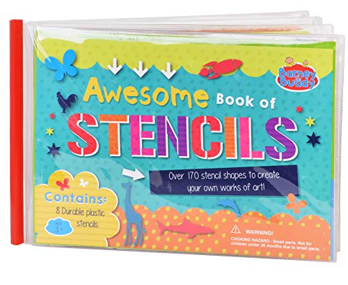 Barney & Buddy Awesome Book of Stencils! Pack of 8 reusable Stencils