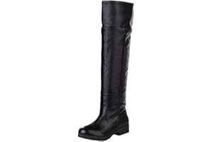 TOLLSTORE AOT - Botas altas Shingeki No Kyojin Cosplay Eren Jäger Botas largas, color negro, talla 46