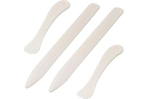 FCXQG 4 Pezzi Piega Carta Cartella Di Carta Ossea Cartella In Osso Di Carta Strumento Per Piegare Le Ossa Piegatura Precisa Dell'Osso Di Carta O Cartone Leggero E Per La Lavorazione Della Pelle