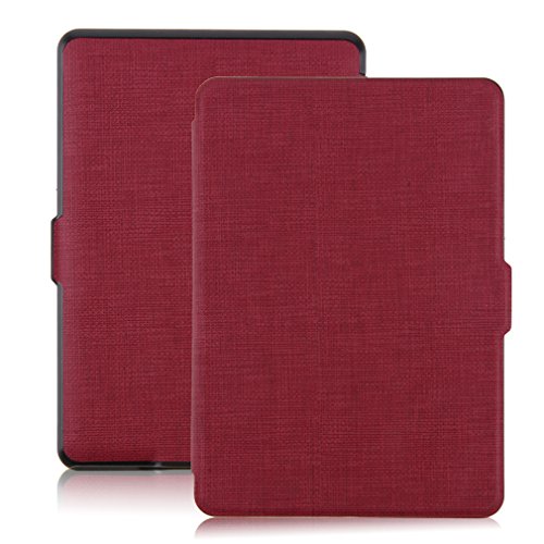 Tsing Kindle Paperwhite Hülle, Smartshell Case Kompatibel für Alle Kindle Paperwhite Die dünnste und Leichteste Schutzhülle (für Alle Vorgängermodelle von 2012, 2013, 2014 und Den Neuen Kindle Paperwhite 2015) (Rot) - 2
