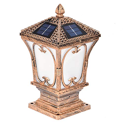 Preisvergleich Produktbild Solar Lights Column, Europäischen Klassischen Innenhof Säule Licht Garten Retro Im Freieniip Wasserdichte Führte Rasen Licht Outdoor Park Villa Gemeinschaft Rasen Street Light Column Lampe,1Pcs