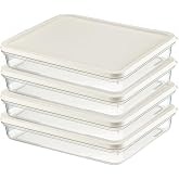 Orret Home 4 Adet Buzdolabı Organizeri &ndash; PP Plastik Şeffaf ve Ayarlanabilir Saklama Kabı, Gıdaları Taze Tutan Fresh Box, &Ccedil;ok 