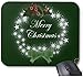 Produktbild Traditioneller Weihnachtskranz und Mistel Mauspad 7 x 8,66 Zoll