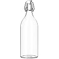 IKEA KORKEN Bottle with Stopper, Clear Glass, 1 Piece