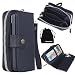 Produktbild iPhone SE Case, DRUnKQUEEn Detachable Case [Wrist Strap] Flip Folio [Kickstand Feature] PU Leather Wallet Purse Case with ID & Credit Card Pockets For Apple iPhoneSE iPhone 5s
