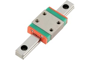 Walfront Miniatur Linear Schienenführung 7mm Breite + Gleitblock Linear Schiebe(55 MM)