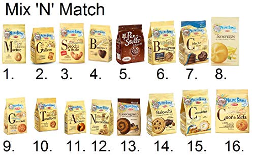 Preisvergleich Produktbild Mulino Bianco Kekse Mix & Match wählte 3 Kekse um Ihre Bestellung zu erstellen