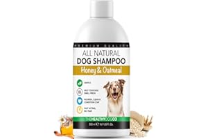 The Healthy Dog Co - All-Natural Dog Shampoo and Conditioner - Honey and Oatmeal Dog Shampoo for Smelly Dogs - Nourishing Dog Shampoo for Sensitive Skin - Puppy Shampoo and Dog Conditioner- 500ml
