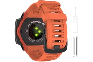 MoKo Cinturino Compatibile con Garmin Instinct/Instinct Solar/Tactical/Instinct 2 Smartwatch GPS, 22mm Braccialetto Sportivo di Ricambio in Silicone Morbido