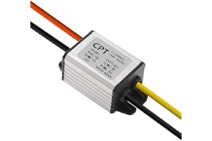 AITRIP Convertisseur d'alimentation DC 12V à 6V Convertisseur abaisseur Volt Module d'alimentation Convertisseur d'alimentation de voiture DC 9V-22V 12V à DC 6V Buck Régulateur de tension 3A 18W étanche