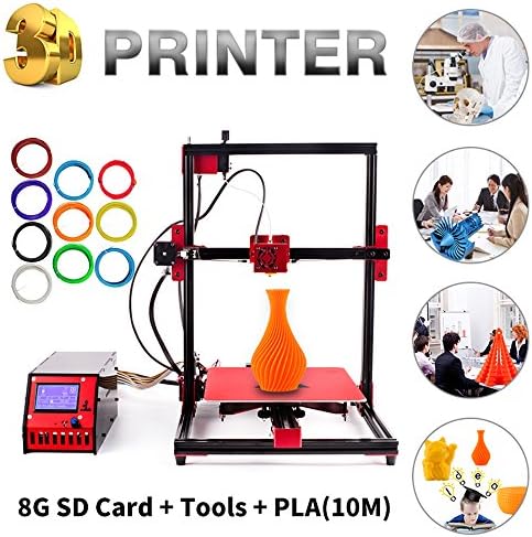 3D Printer Desktop DIY 3D Printer LCD Screen Partially Assembled High Precision with SD Card Printing and big printing size 220*220*260mm