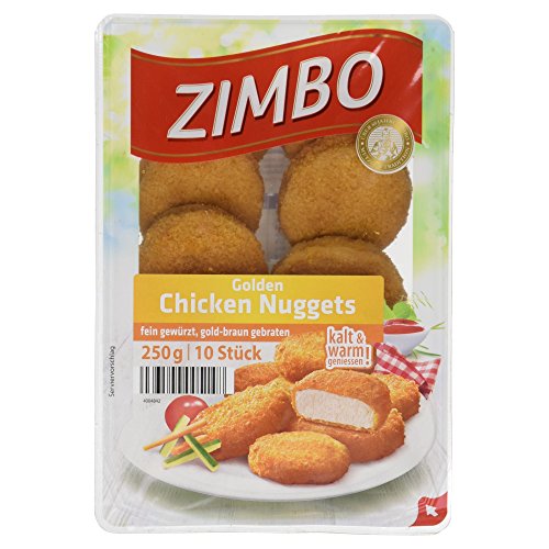 Preisvergleich Produktbild Zimbo Golden Chicken Nuggets, 10 Stück, 250 g