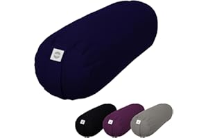 Vivezen - Traversin, rouleau de méditation, yoga - 24 x 64 cm - 4 coloris