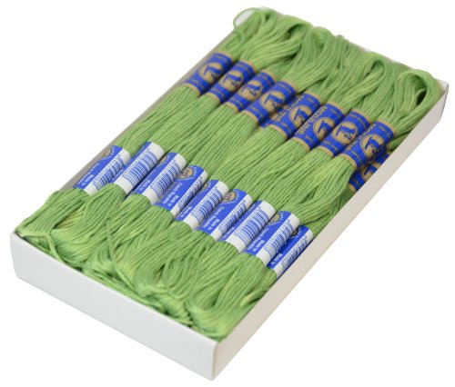 1 Docke Stickgarn / Sticktwist 100 % Baumwolle #6242 Bright LimeGreen
