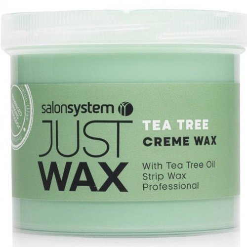 Salon System Just Wax Green Tea Crème Wax Ideal for Sensitive Skin with Antioxidant Properties 450g