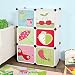 SoBuy FSS50, DIY 6 Cubes with Doors, Children Storage Unit, Interlocking Cube Storage Organiser Cabinet Wardrobe