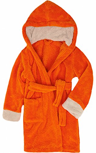 Preisvergleich Produktbild Timone Kinder Bademantel Kids (Orange / Beige (678 / 716), 98-104)