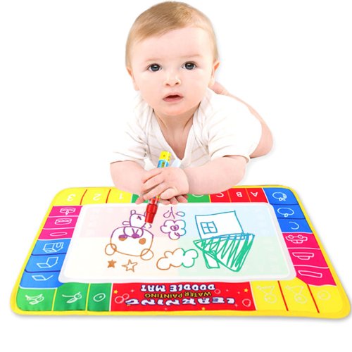 Education Toy,Fortan Painting Writing Water Drawing Mat Board Magic Pen Doodle Toy Gift 29X19cm