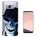 Produktbild c00643 - Cool Laughing Skeleton Skull Wearing A Cap Design Samsung Galaxy S8 Fashion Trend Silikon Hülle Schutzhülle Schutzcase Gel Rubber Silicone Hülle