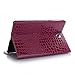 Produktbild Galaxy Tab S4 10.5 Protective case,Miya Krokodil-Muster Magnetic PU Leather Ultra Schlank superleicht Ständer SlimShell Cover Schutzhülle Etui Tasche mit Auto Schlaf / Wach Funktion für Samsung Galaxy Tab S4 SM-T830 (Wi-Fi)/SM-T835 4G (LTE) (10,5 Zoll) Tablet-PC--Pink