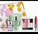 Clinique 5 Piece Makeup / Skin Care Gift Set + Floral makeup Bag - Brand New