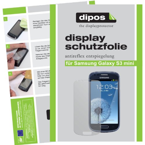 3x Dipos Antireflex Displayschutzfolie für Samsung Galaxy S3 mini i8190 - 2