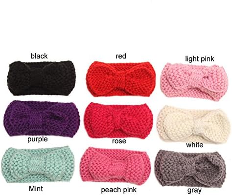 BLUEUK 17*8cm Turban Baby Ear Headband Headwrap Baby Girl Infant Kid Toddler cute warm Knitted