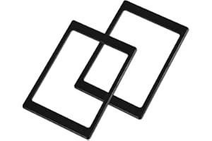 PEUTIER 2pcs SSD Spacer Adapters, (0.27 to 0.37in) 7mm to 9.5mm SSD Frame Spacer Solid State Drive Bay Optical SSD Mounting Bracket Thickened Spacer for Laptop Computers, Black