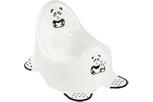 Keeeper Panda Pot pour Bébé, De 18 Mois à 3 Ans Environ, Antidérapant, Adam, Blanc