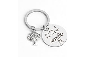 HOOSMOON Regalo Nonno Portachiavi Nonno Regalo Nonno Compleanno Regalo Festa del Papà Nonno Regali per Nonno Idee Regalo per Nonno Natale Originale Regalo Pensione Nonno Personalizzati Regali Compleanno Nonno