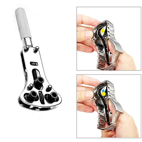 Fypo Uhrenwerkzeug Set Uhr Werkzeug inkl. 16pcs Profi-Version Uhrband wechseln Uhrband verlängern & verkürzen, geeignet für Uhr mit Schraubböden oder Druckböden & Durchmesser über 35mm Uhrmacher - 8
