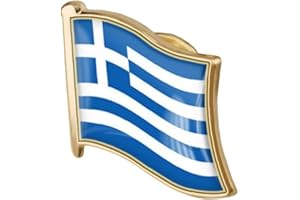 Ayrsjcl 1 Pz Greco Bandiera Pin Badge Metal Bavero Pin Pin Bandiera Bandiera del Badge Greco Accessorio Nazionale novità