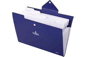 HAISSKY Lettera A4 Cartella portadocumenti espandibile Tasche Fisarmonica Organizzatore 5 Tasche