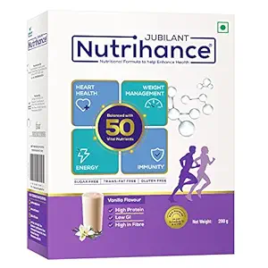 Jubilant Nutrihance Complete Nutritional Drink, 50 Vital Nutrients, Promotes Heart Health, Immunity Building, Weight Management, Energy Booster (200 gm)