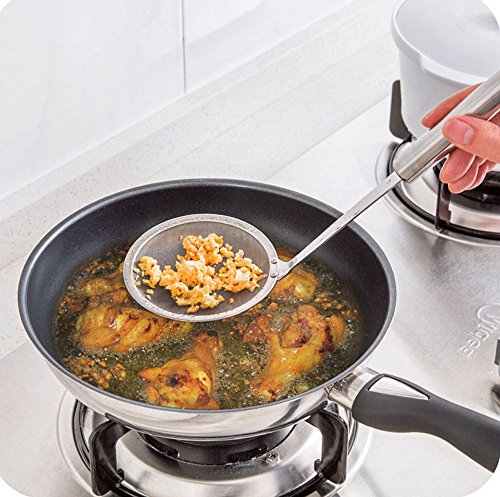 asentechuk® Edelstahl ultrafeines Mesh Öl Skimmer Sieb Sieb Löffel Filter Suppe Sieb Küche Werkzeug - 4