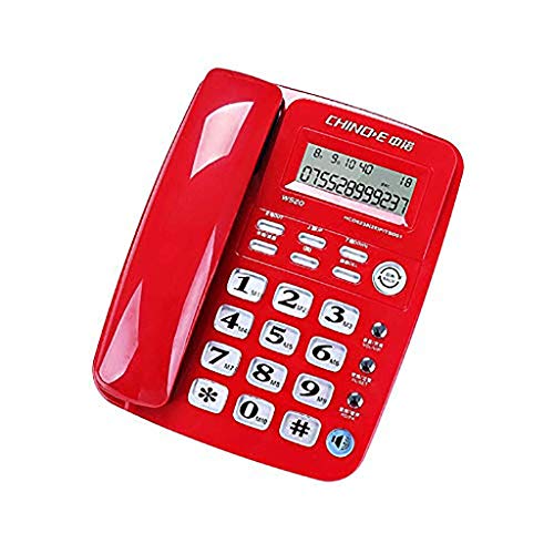 Preisvergleich Produktbild Gib niemals auf Bürotelefon Festnetz kostenlos Akku Freisprecheinrichtung Telefonieren zu Hause Festnetztelefon Festnetz Sitzen Einzelmaschine (Color : Red)