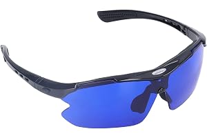 Golf Ball Finder Glasögon Golfglasögon Blue Lens Easy Storage PC för golfbana