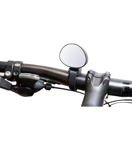 Retrovisore Bicicletta Specchietti Bici Rotanti 360° - 2 Pezzi Per Manubrio Con Lente Convessa Accessori Sicurezza Ciclisti