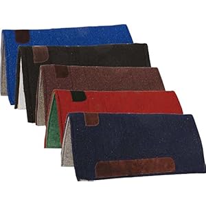 Westernpad Navajo Pad mit Filz unterlegt, einfärbig, ca. 81x81 cm