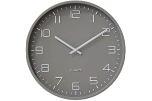 HZDHCLH Wall Clock 12 Inch Silent Non Ticking Clock for Living Room Bedroom Kitchen Office (Model C)