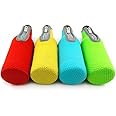 4 Pack - Insulated Neoprene Bottle Zip-up Sleeve Covers Drink Coolies Coolers for Beer Alcopops - by Lifeswonderful